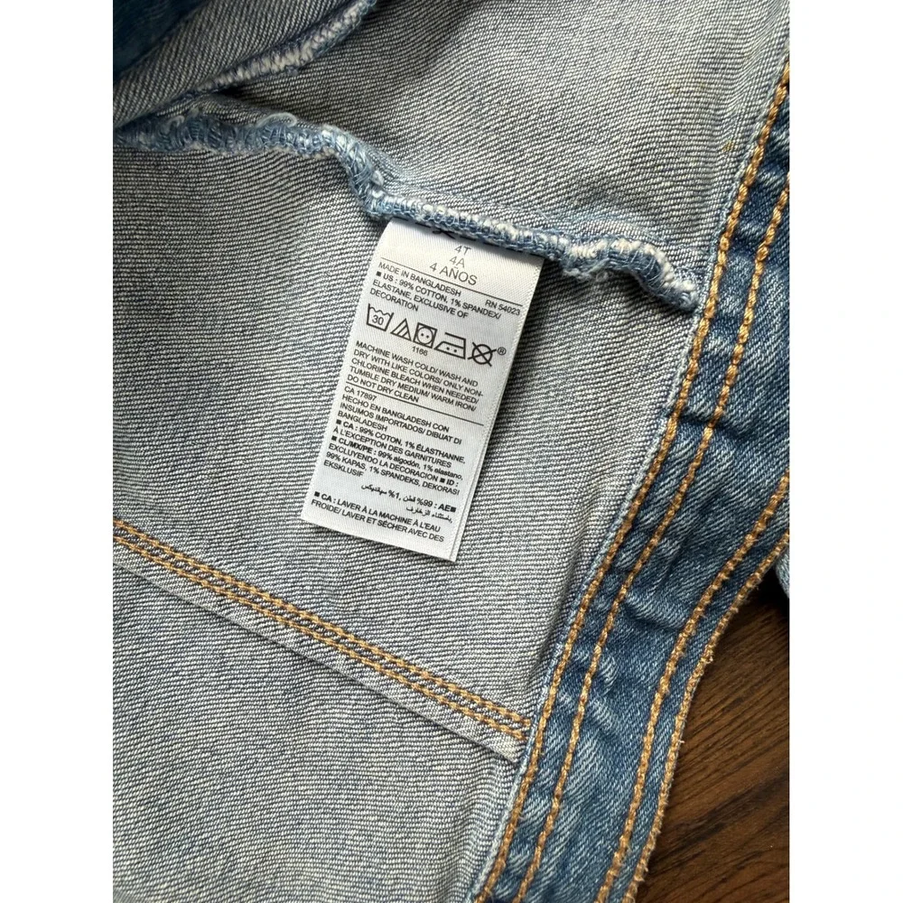 Little‎ Girls 4T summer bundle Oshkosh old navy gap overalls dress denim vest